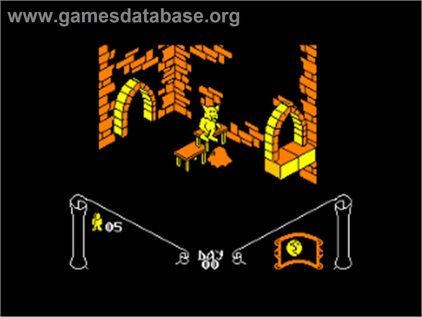Knight Lore - Amstrad CPC - Artwork - In Game