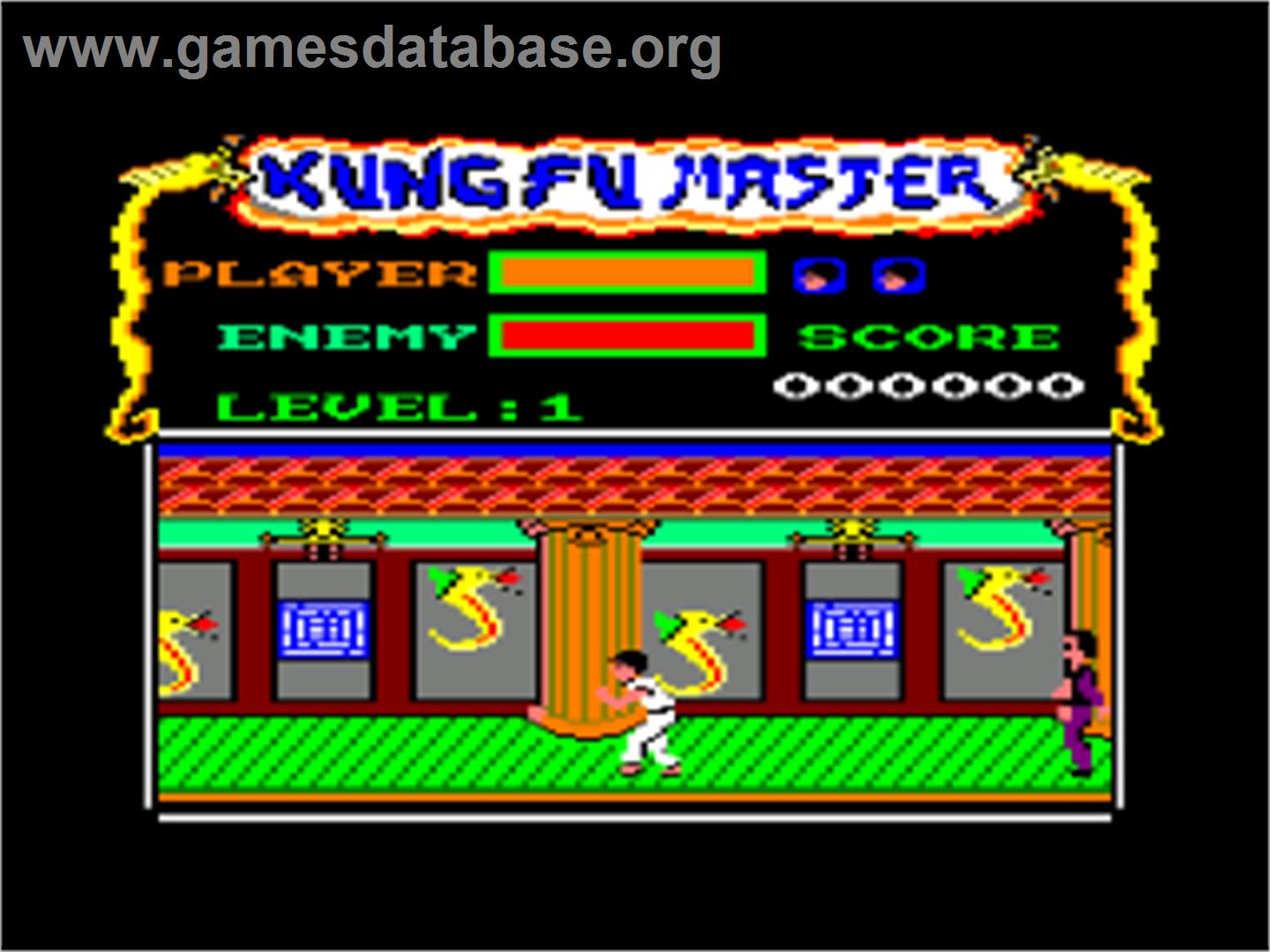 Kung-Fu Master - Amstrad CPC - Artwork - In Game