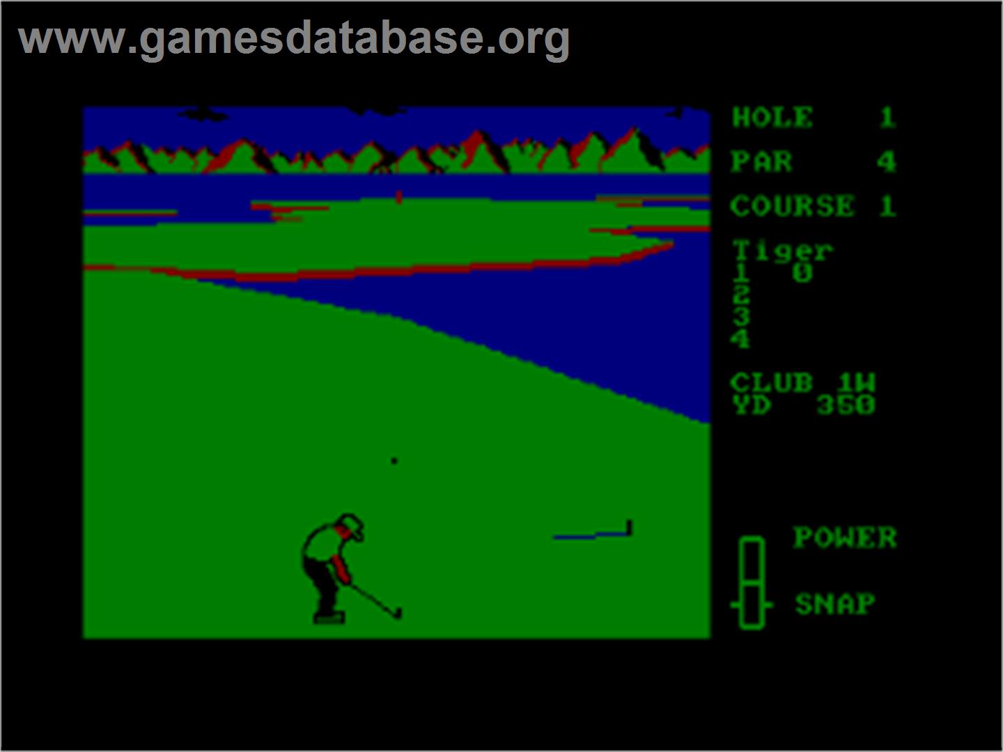 Leader Board Tournament - Amstrad CPC - Artwork - In Game