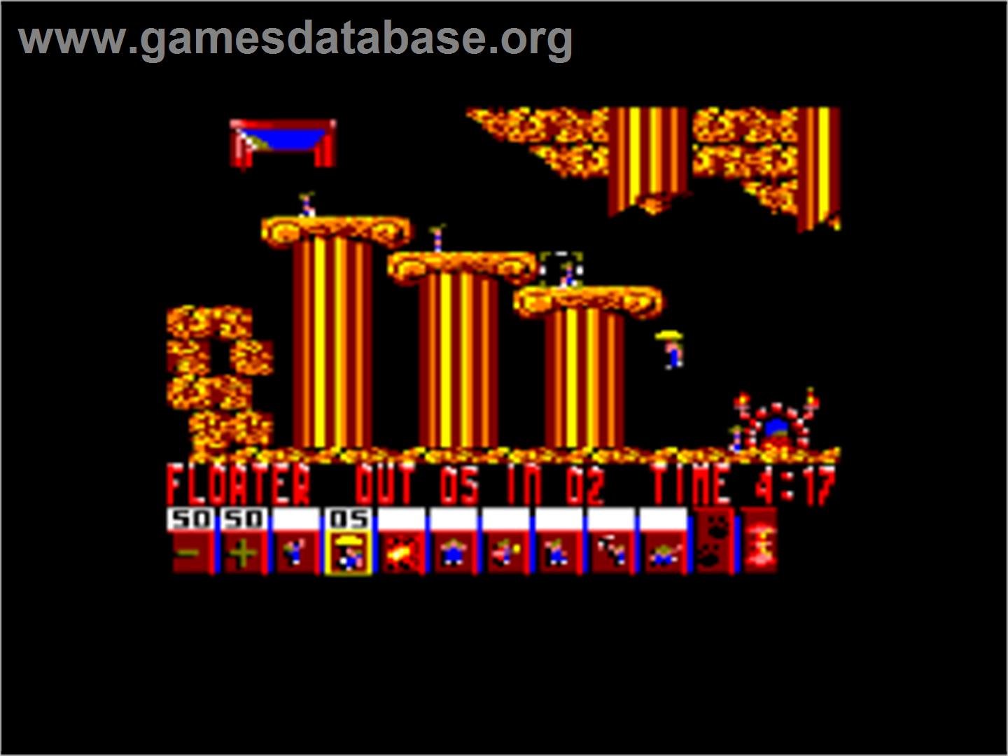 Lemmings - Amstrad CPC - Artwork - In Game