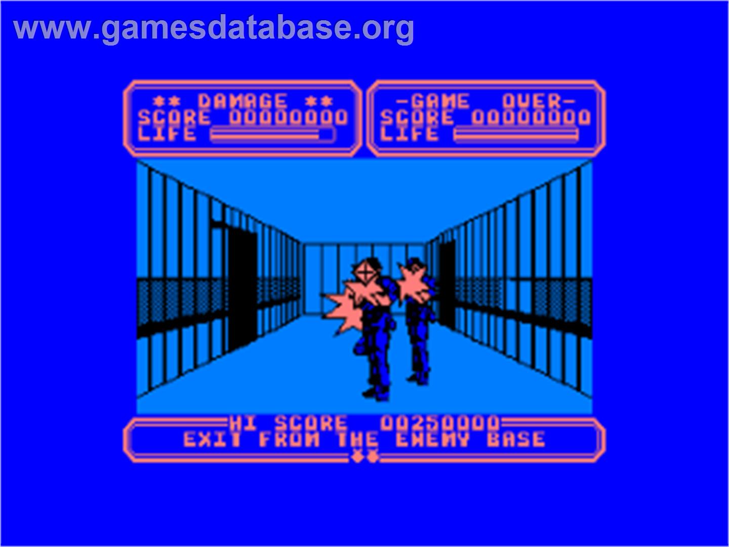 Line Of Fire - Amstrad CPC - Artwork - In Game