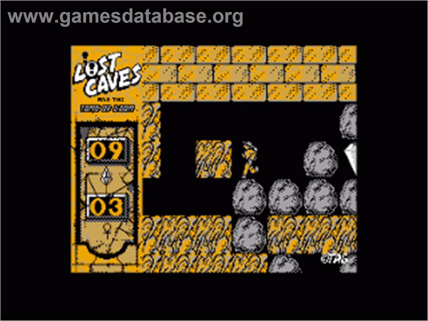 Lost Caves - Amstrad CPC - Artwork - In Game