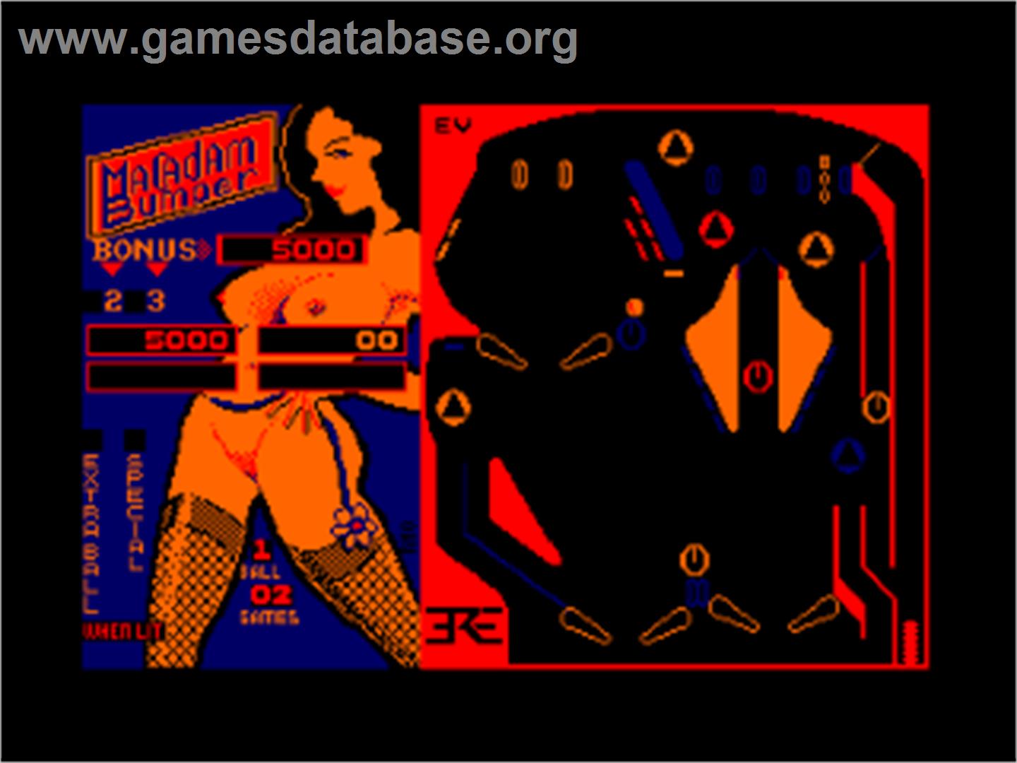 Macadam Bumper - Amstrad CPC - Artwork - In Game