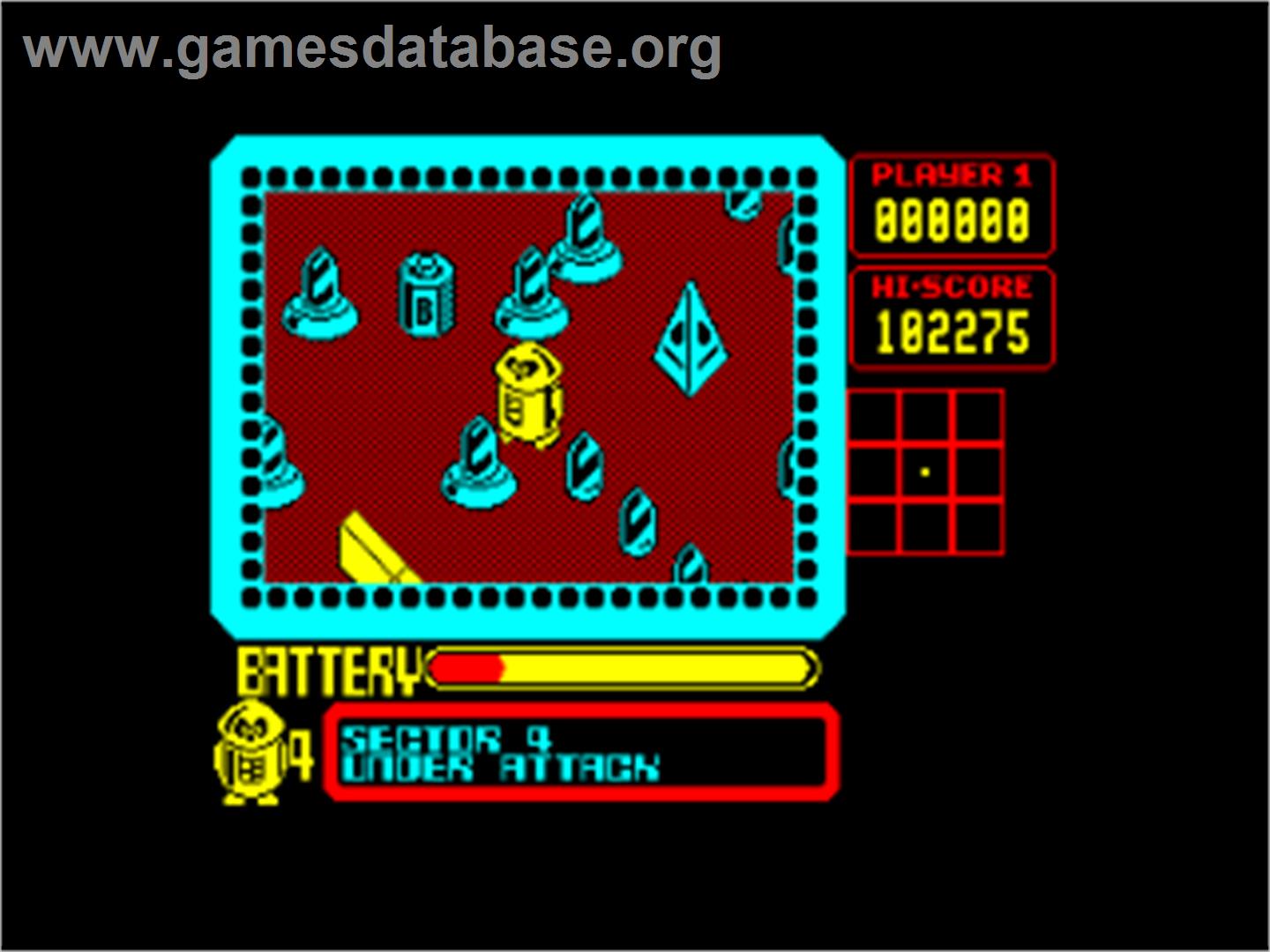 Martianoids - Amstrad CPC - Artwork - In Game