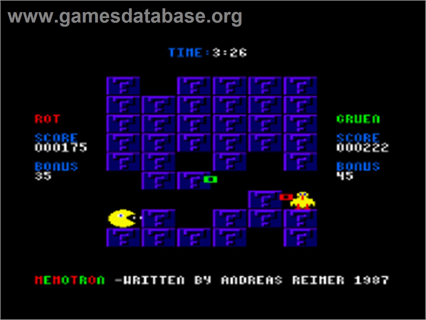 Memotron - Amstrad CPC - Artwork - In Game