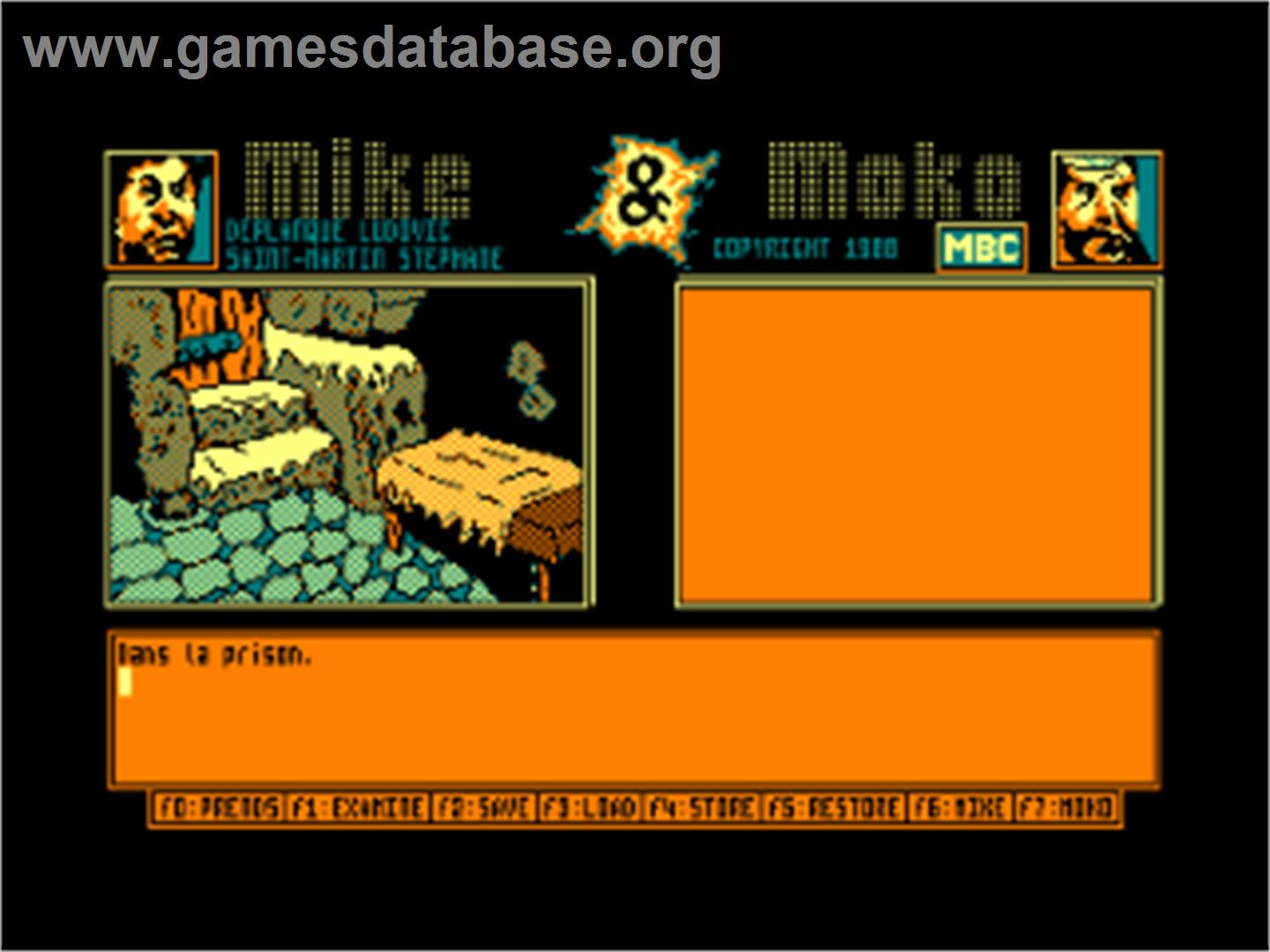 Mike And Moko - Amstrad CPC - Artwork - In Game
