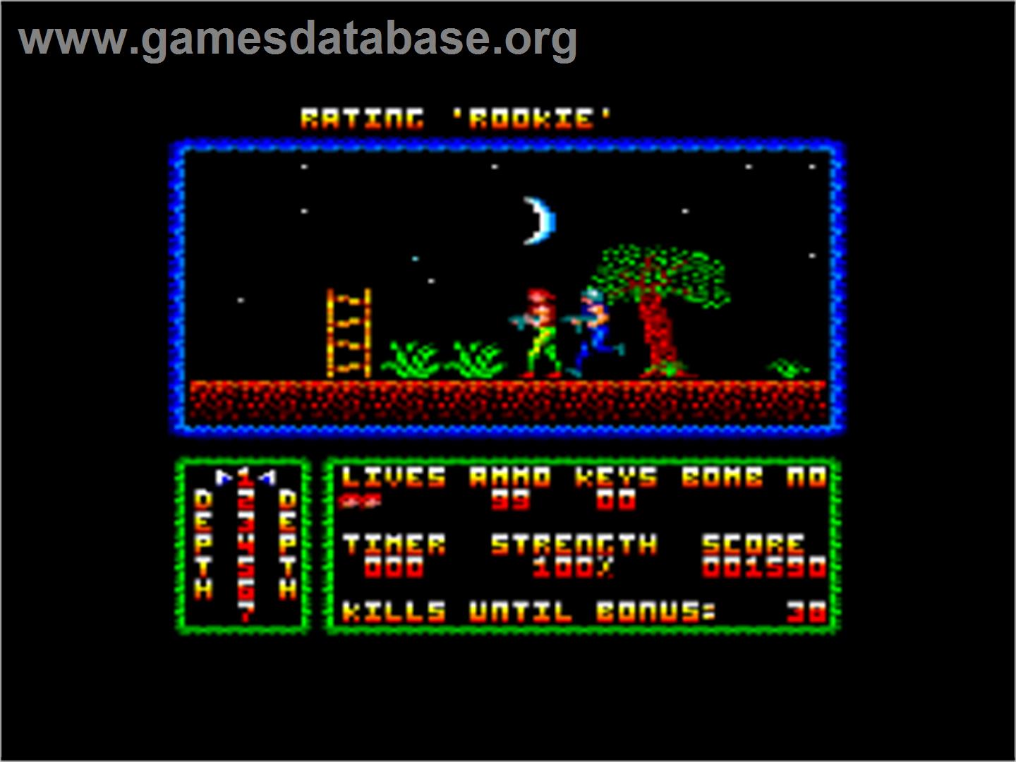 Moving Target - Amstrad CPC - Artwork - In Game