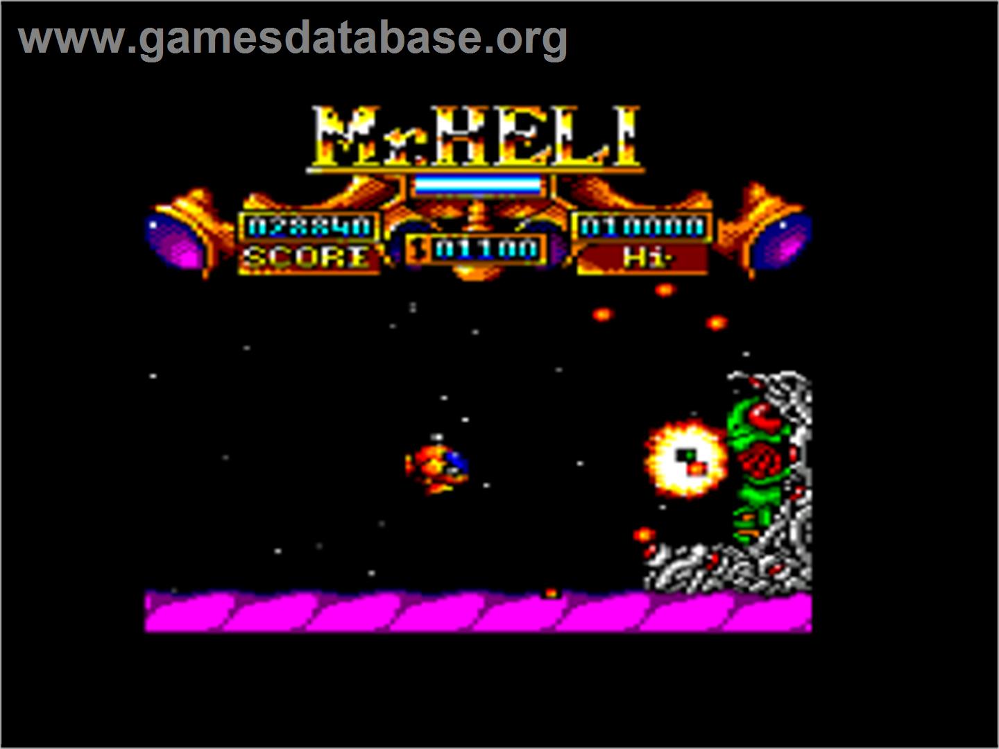 Mr. Heli - Amstrad CPC - Artwork - In Game