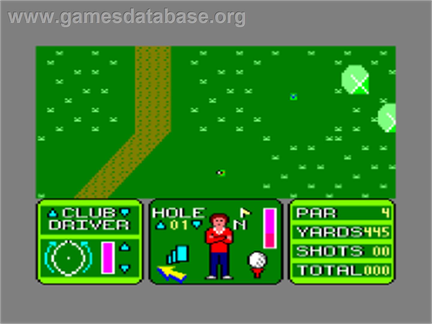 Nick Faldo Plays The Open - Amstrad CPC - Artwork - In Game
