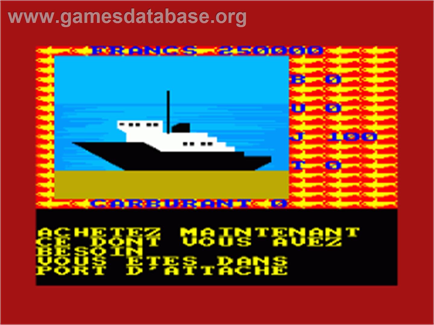 North Sea Bullion Adventure - Amstrad CPC - Artwork - In Game