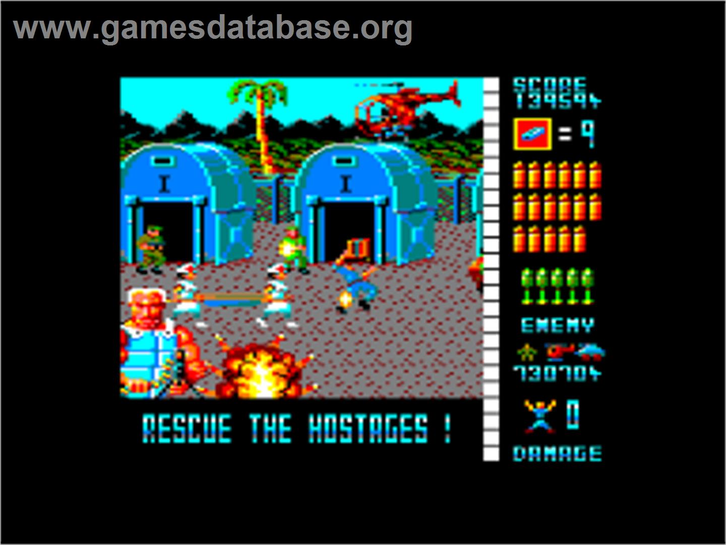 Operation Wolf - Amstrad CPC - Artwork - In Game