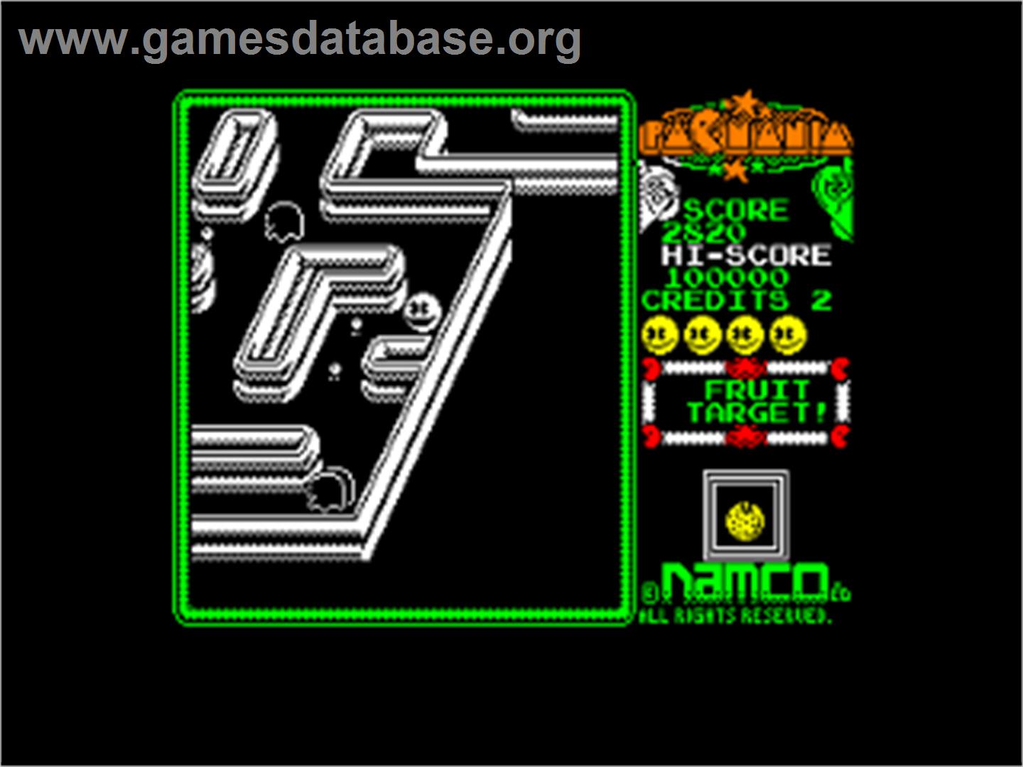 Pac-Mania - Amstrad CPC - Artwork - In Game