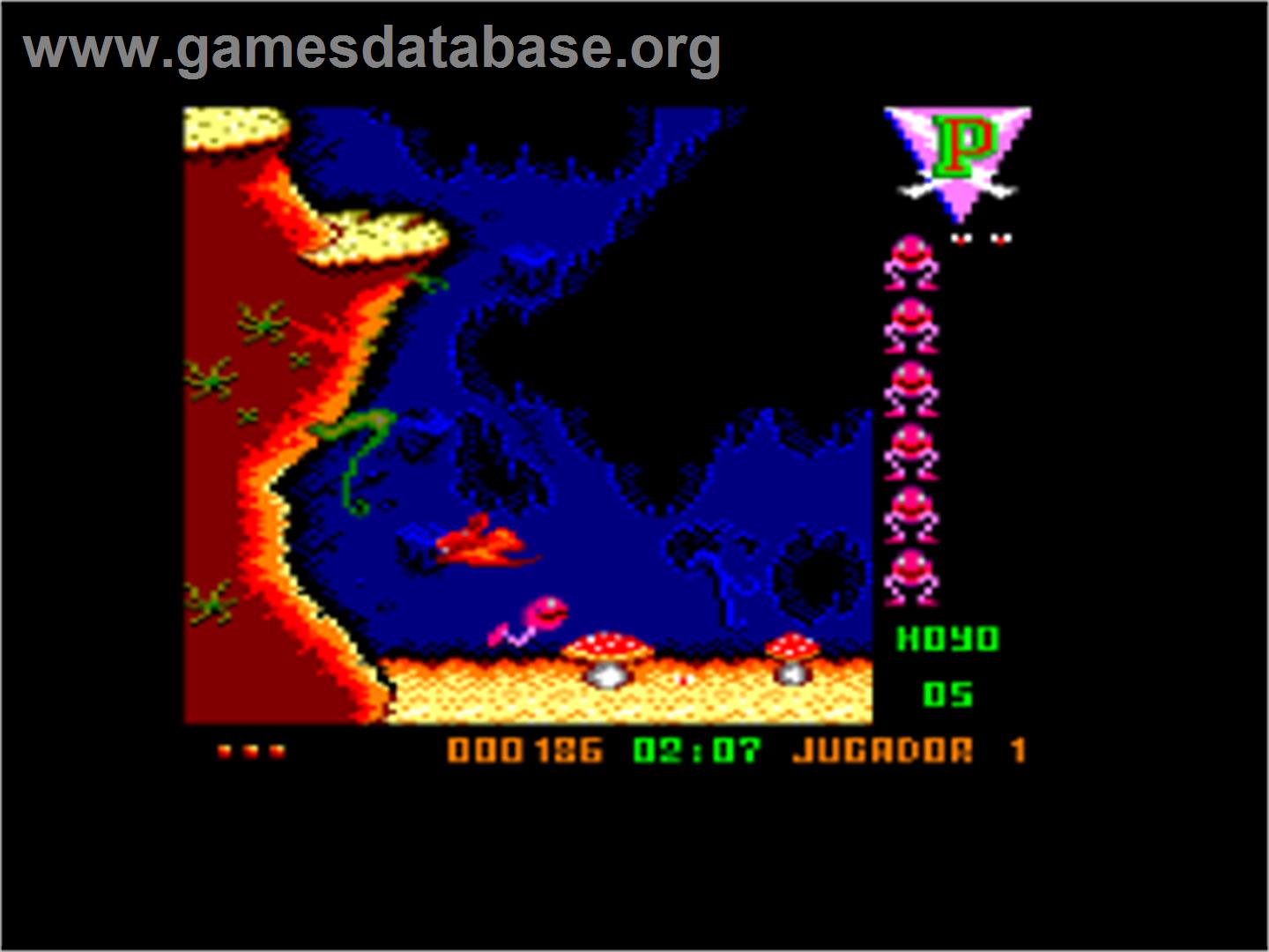 Poogaboo - Amstrad CPC - Artwork - In Game