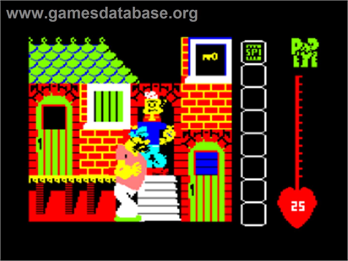 Popeye - Amstrad CPC - Artwork - In Game