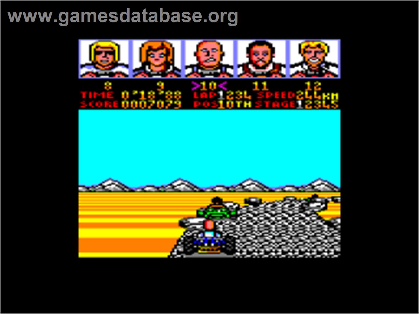 Power Drift - Amstrad CPC - Artwork - In Game