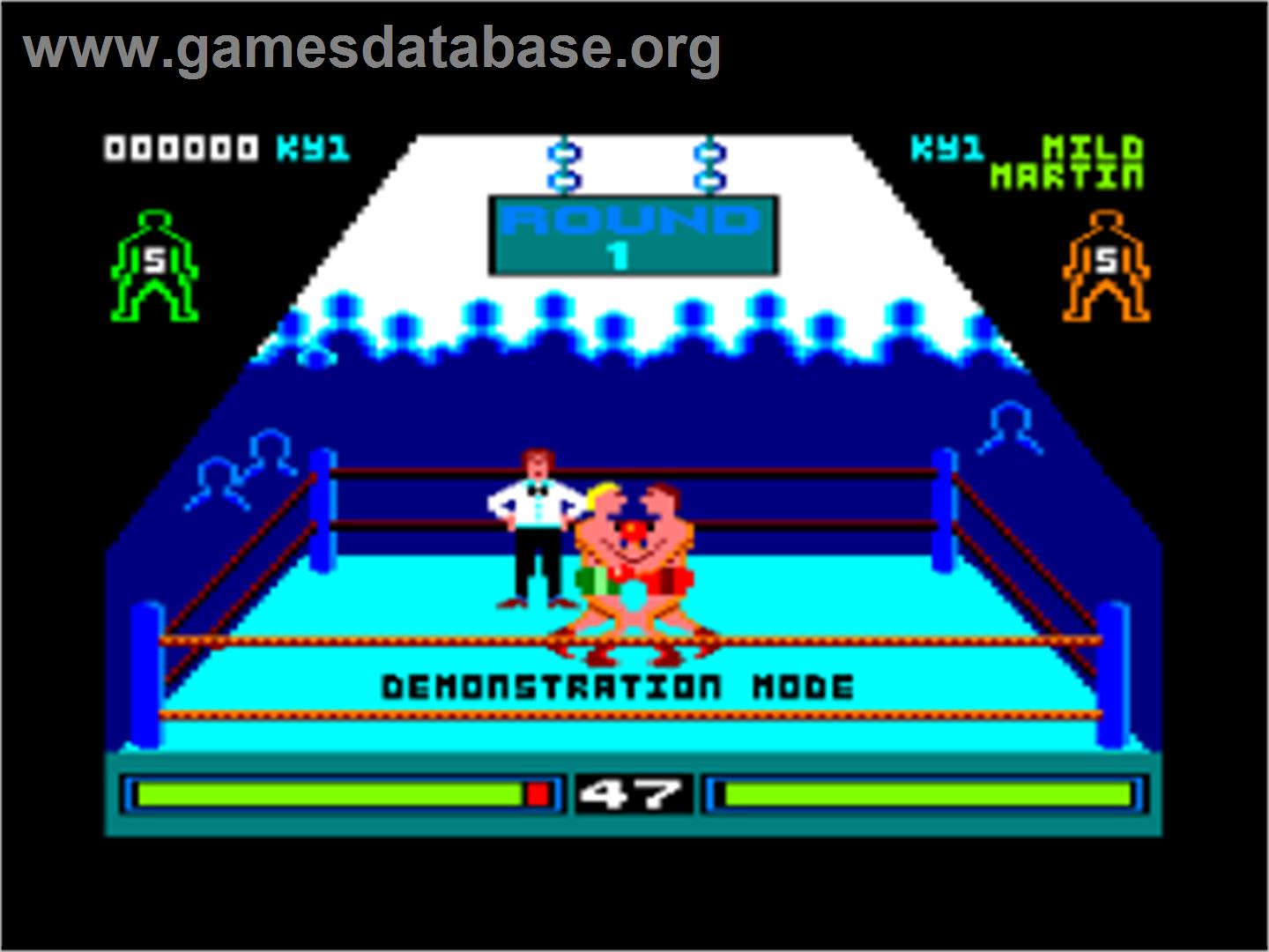 Pro Boxing Simulator - Amstrad CPC - Artwork - In Game