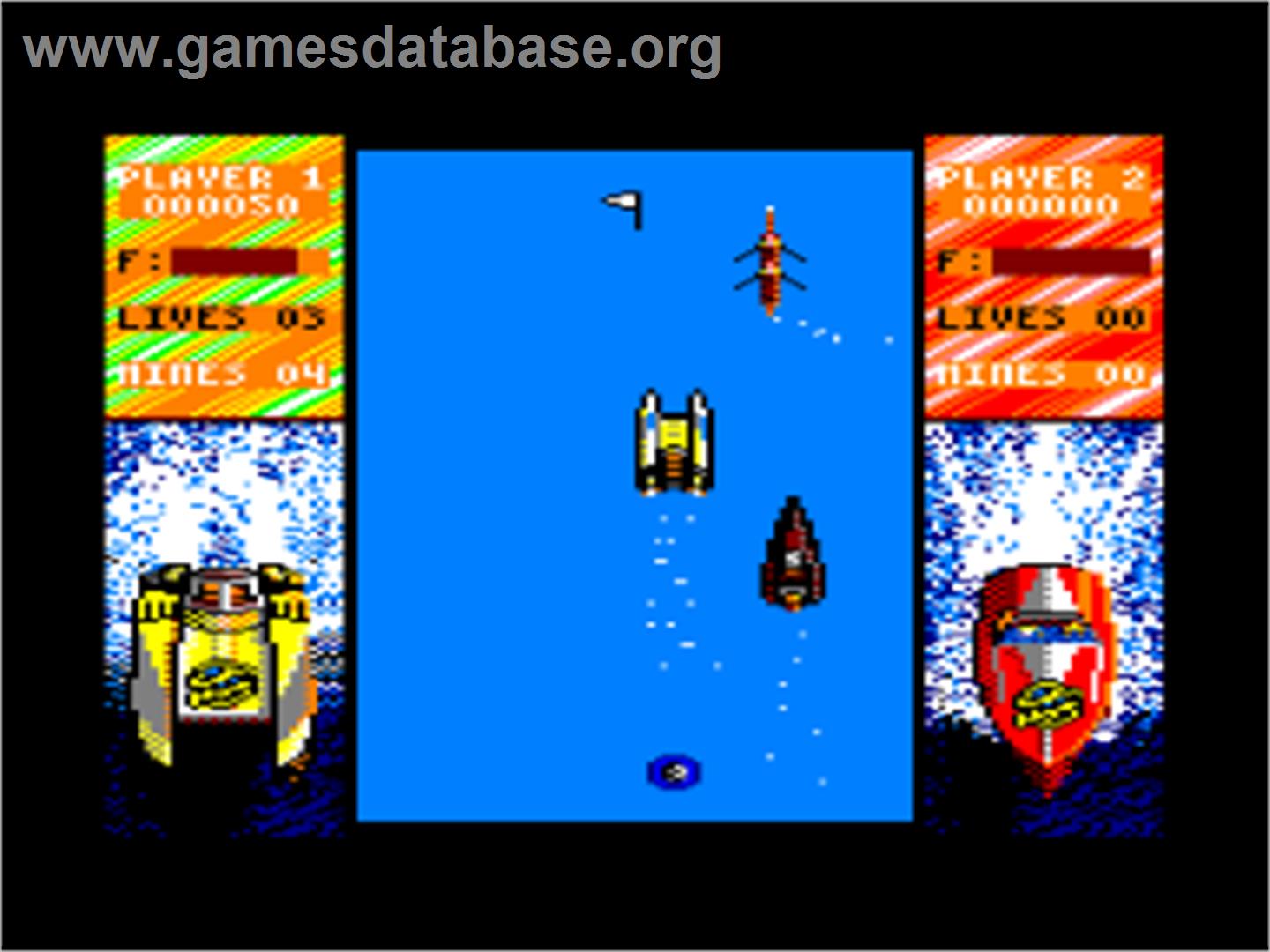 Pro Powerboat Simulator - Amstrad CPC - Artwork - In Game