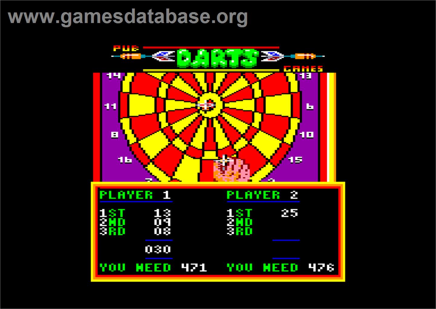 Pub Games - Amstrad CPC - Artwork - In Game