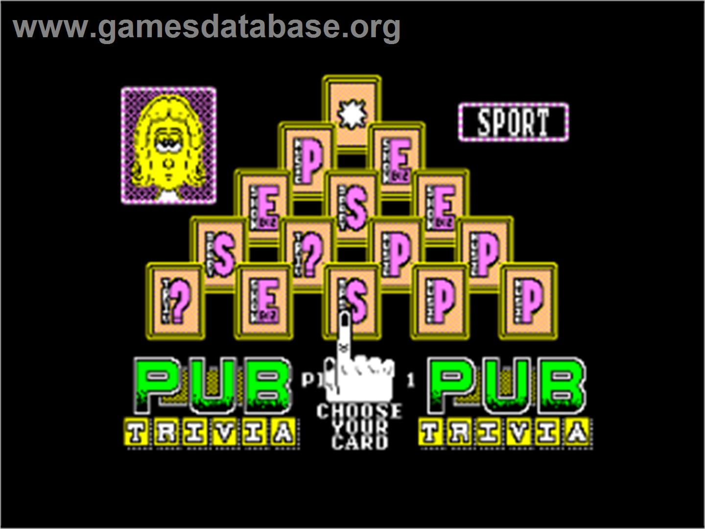 Pub Trivia Simulator - Amstrad CPC - Artwork - In Game