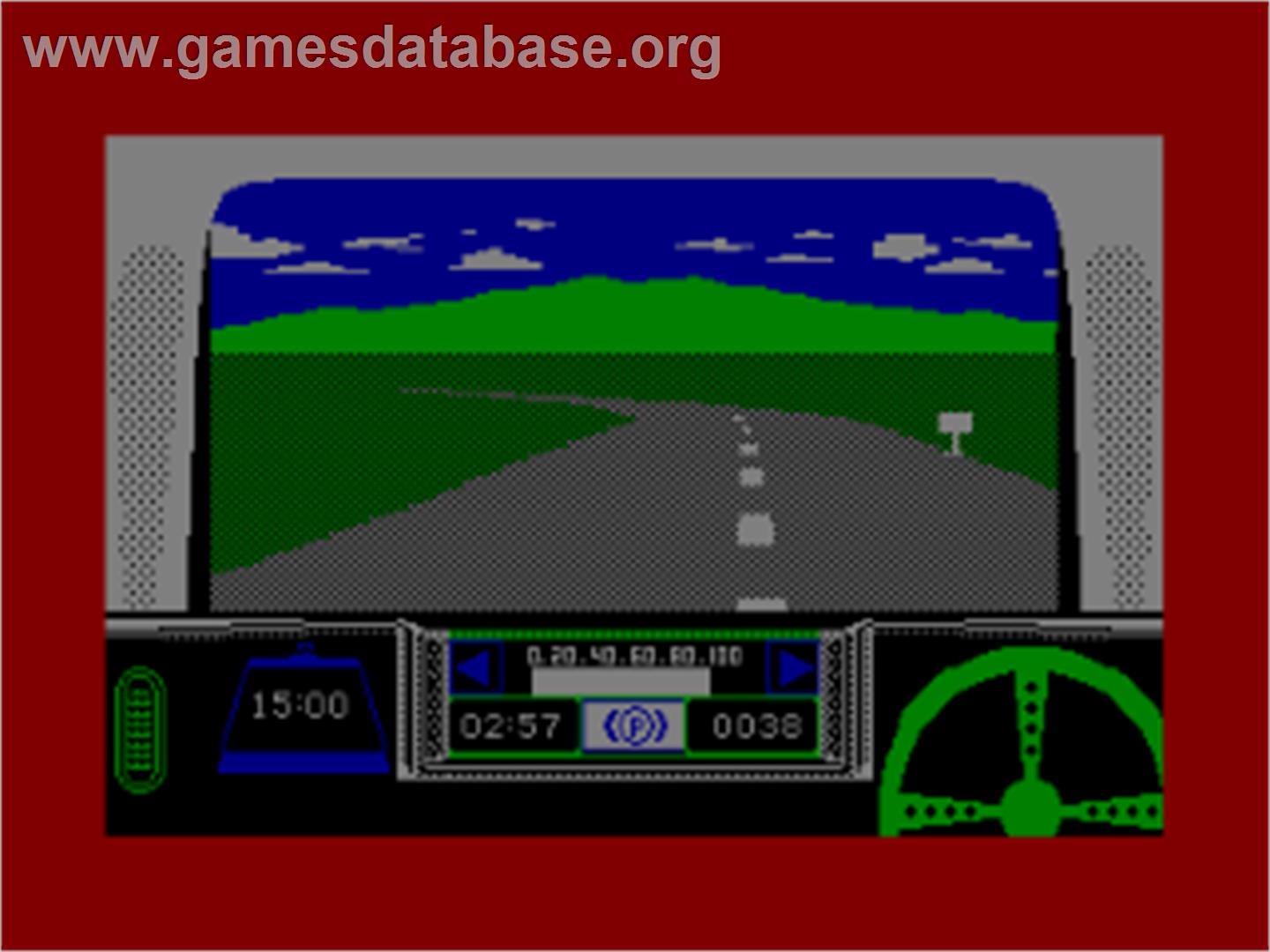 Rally Driver - Amstrad CPC - Artwork - In Game