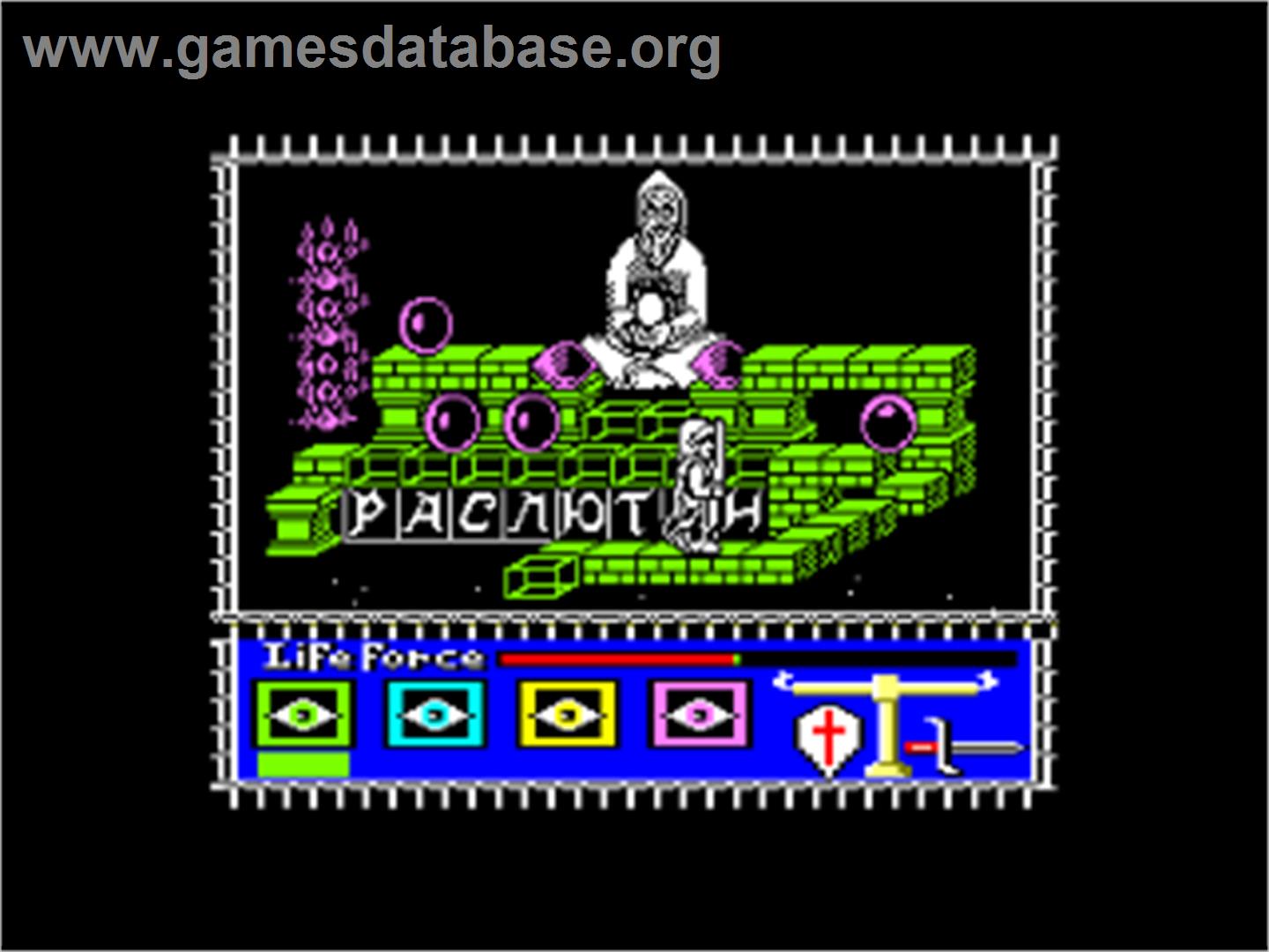 Rasputin - Amstrad CPC - Artwork - In Game