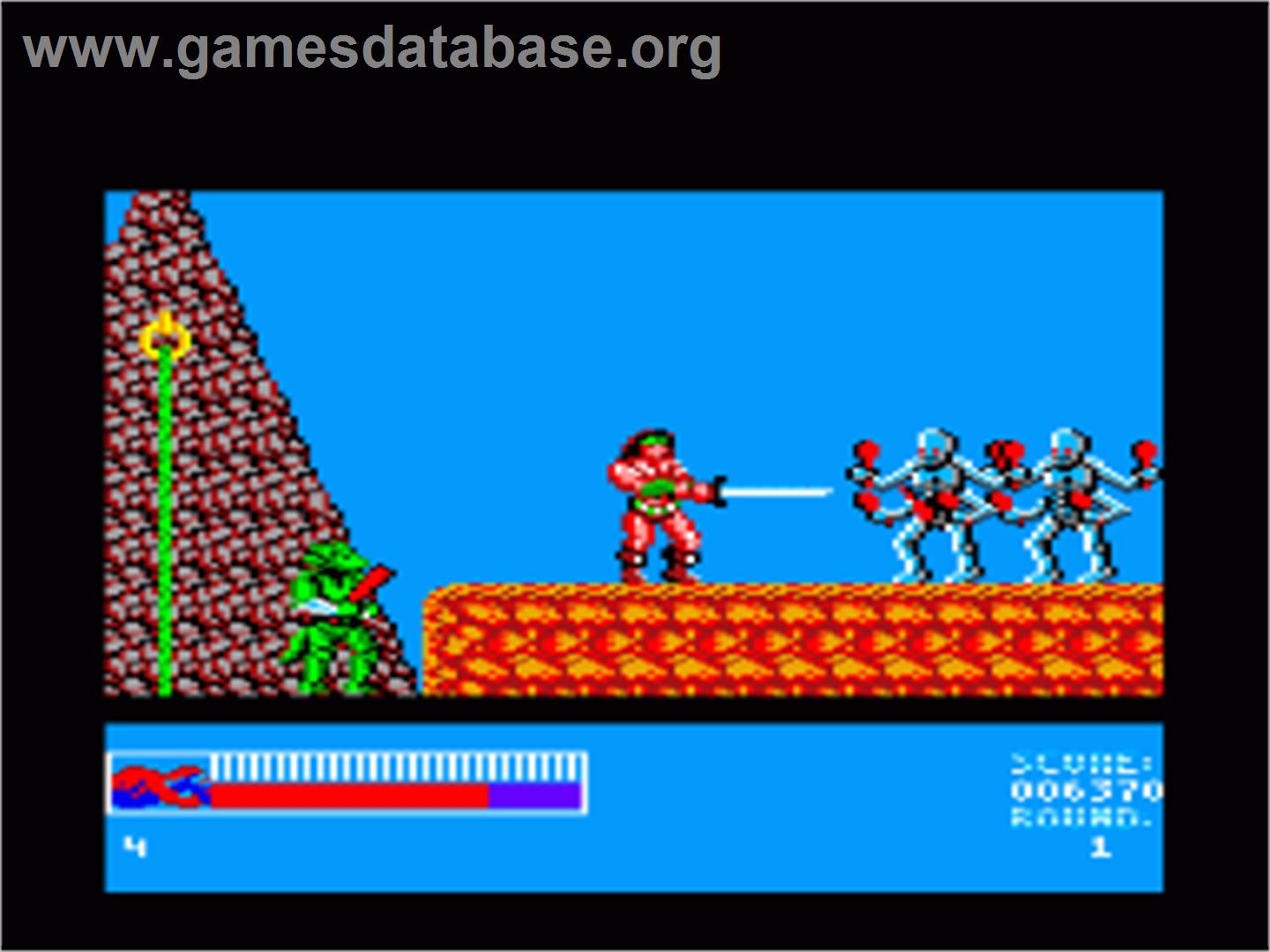 Rastan Saga - Amstrad CPC - Artwork - In Game