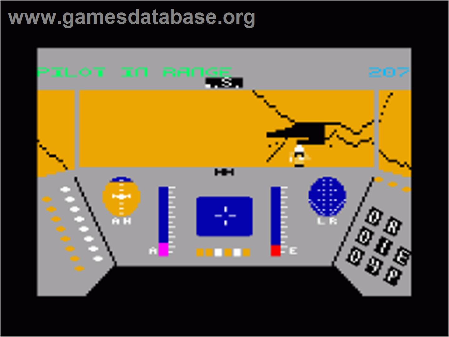 Rescue on Fractalus! - Amstrad CPC - Artwork - In Game
