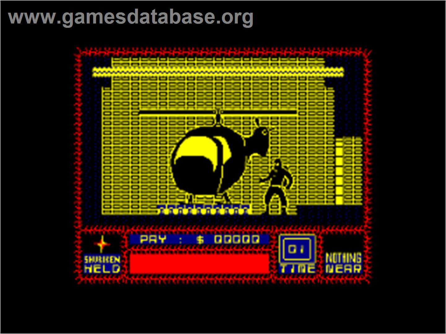Saboteur - Amstrad CPC - Artwork - In Game