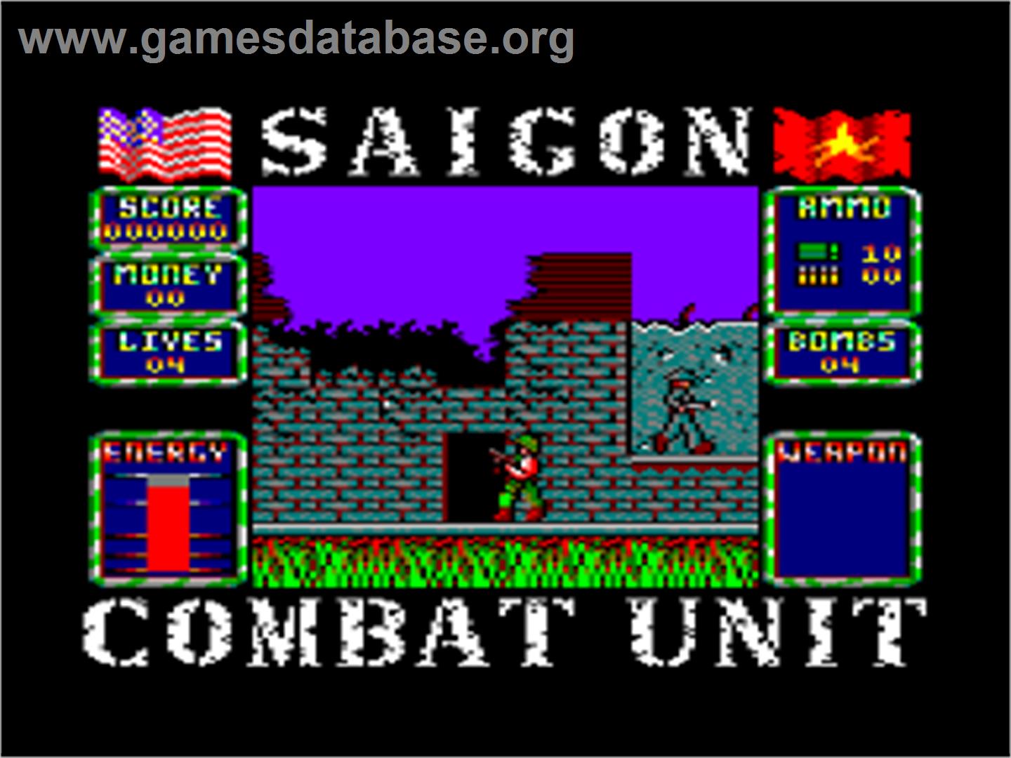 Saigon Combat Unit - Amstrad CPC - Artwork - In Game