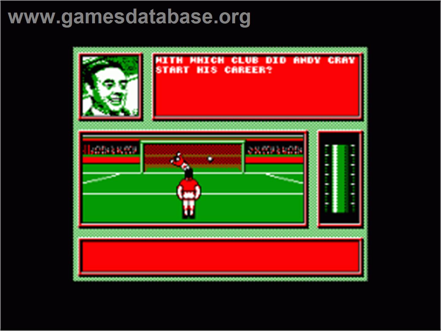 Saint And Greavsie - Amstrad CPC - Artwork - In Game