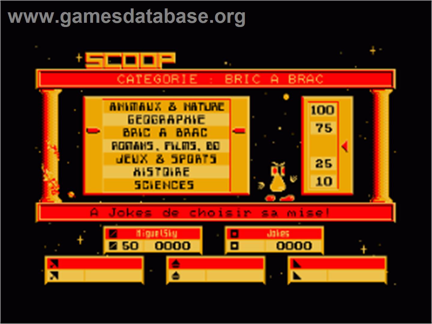 Scoop - Amstrad CPC - Artwork - In Game