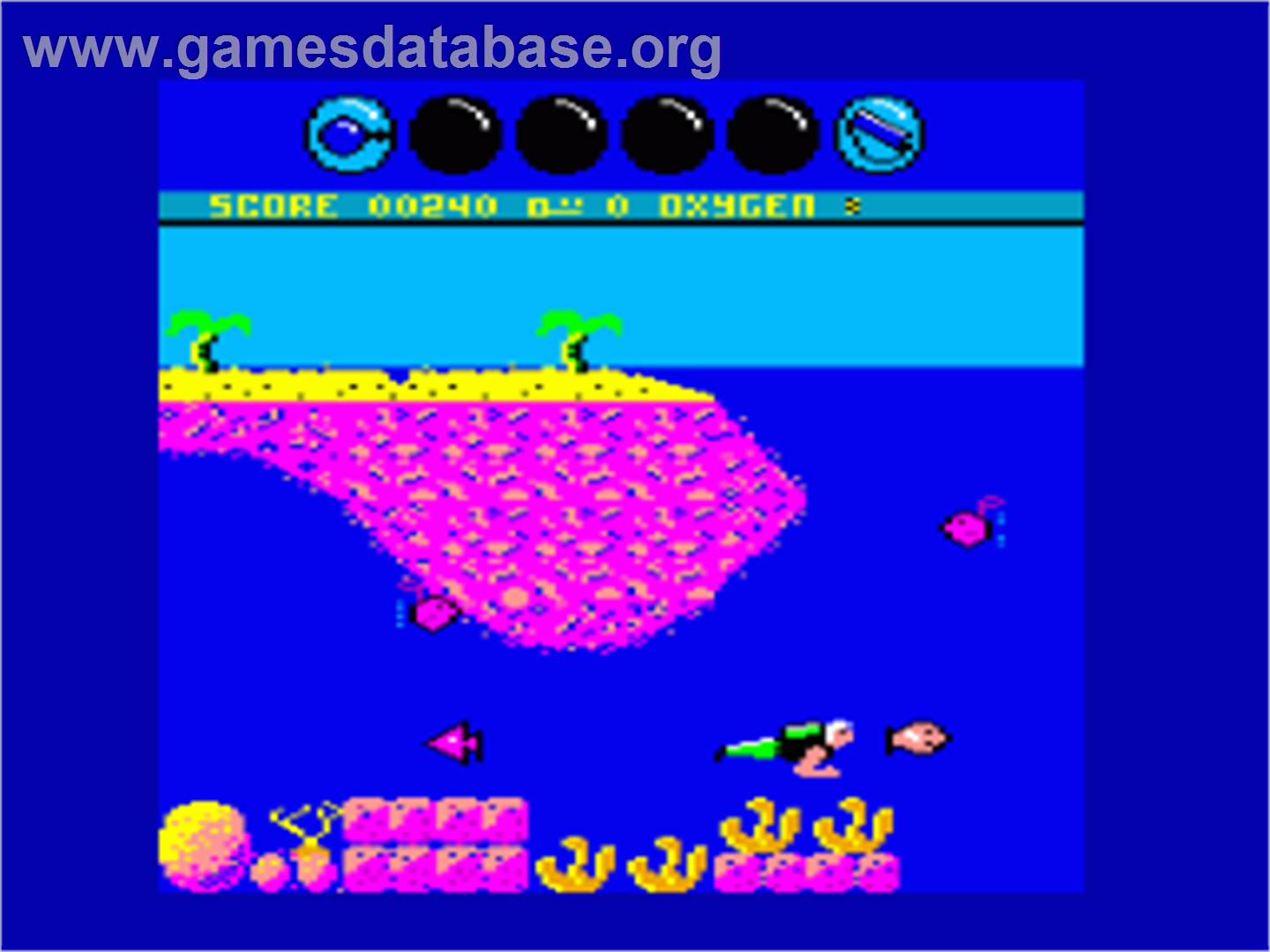 Scuba Kidz - Amstrad CPC - Artwork - In Game