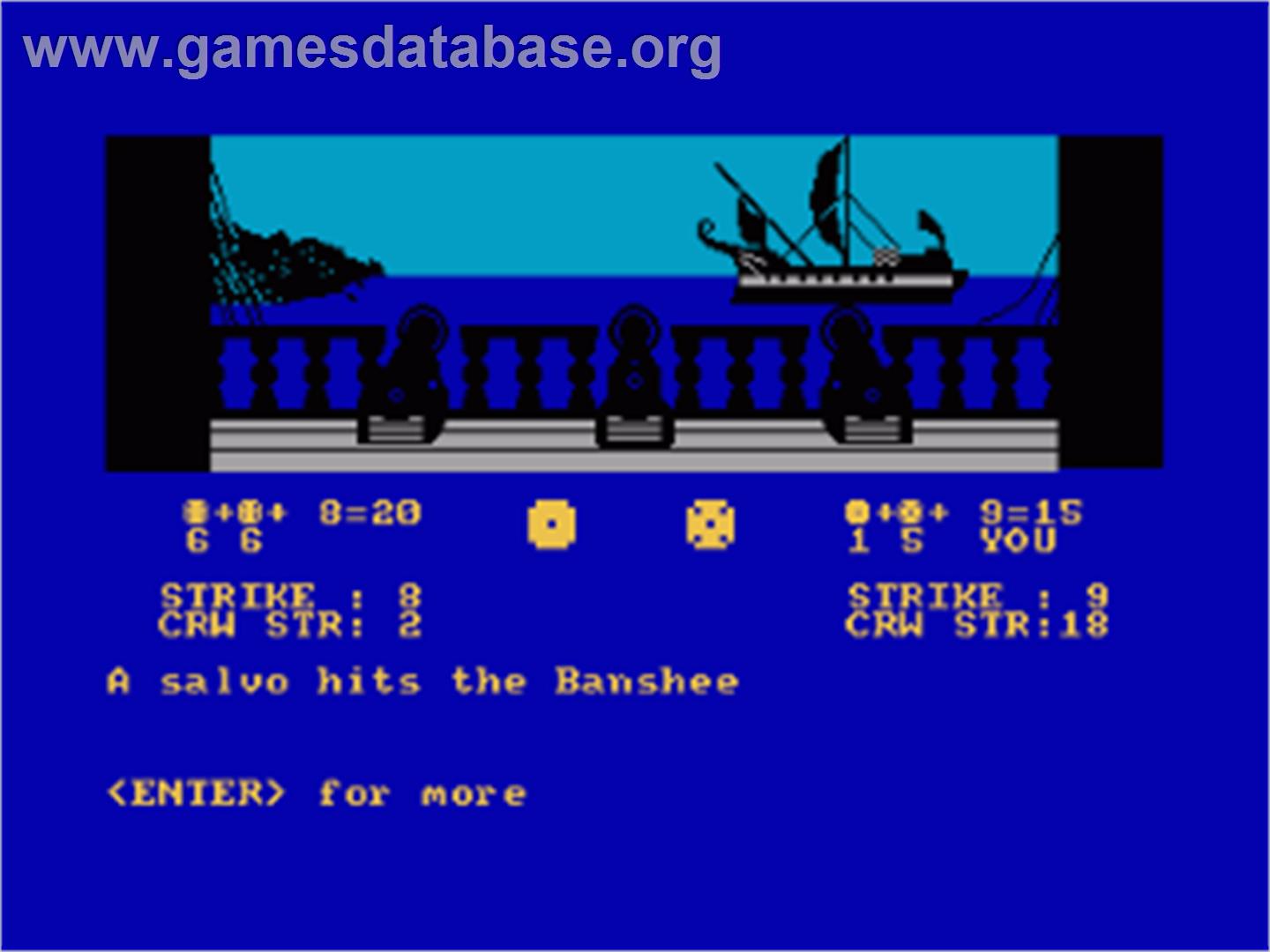Seas Of Blood - Amstrad CPC - Artwork - In Game