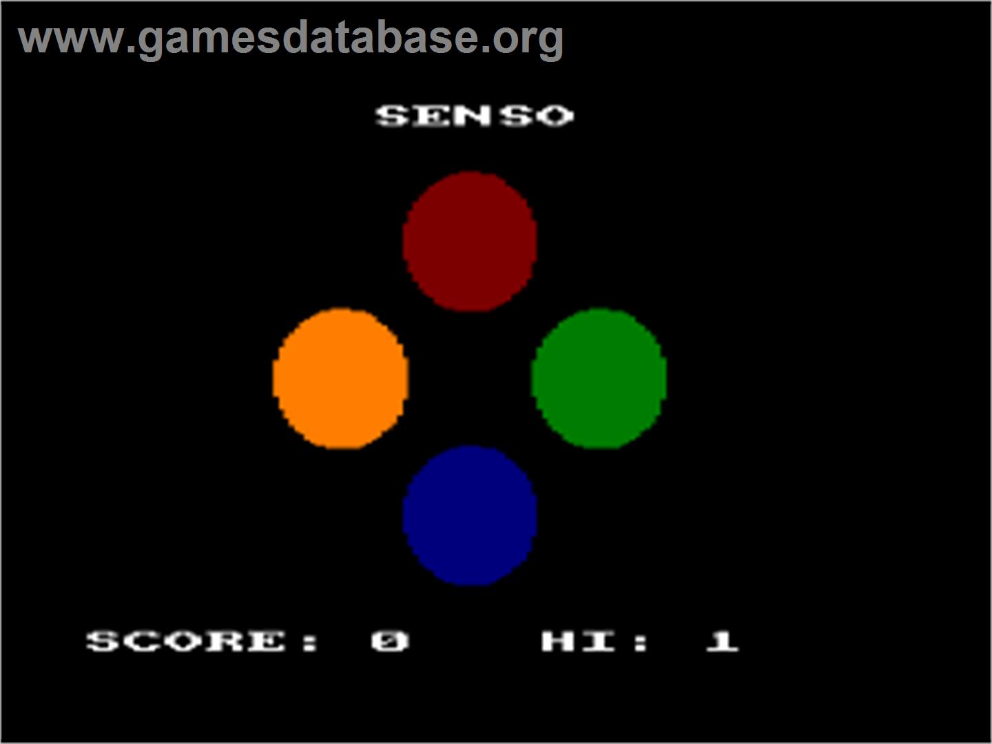 Senso - Amstrad CPC - Artwork - In Game