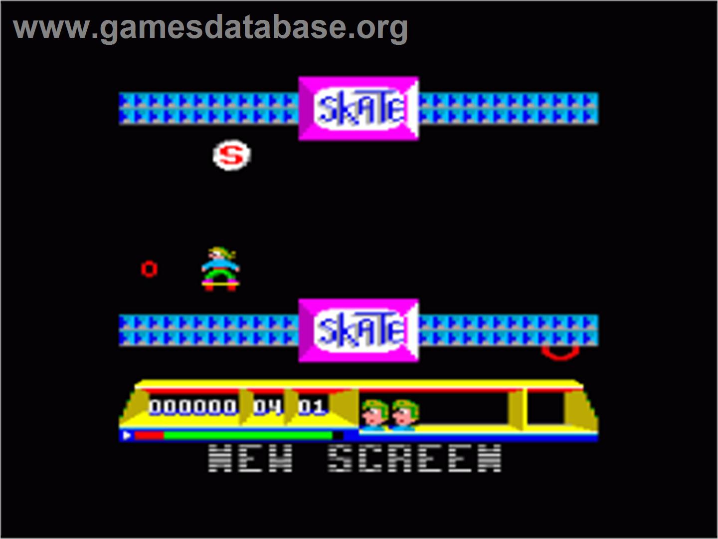 Skateboard Joust - Amstrad CPC - Artwork - In Game