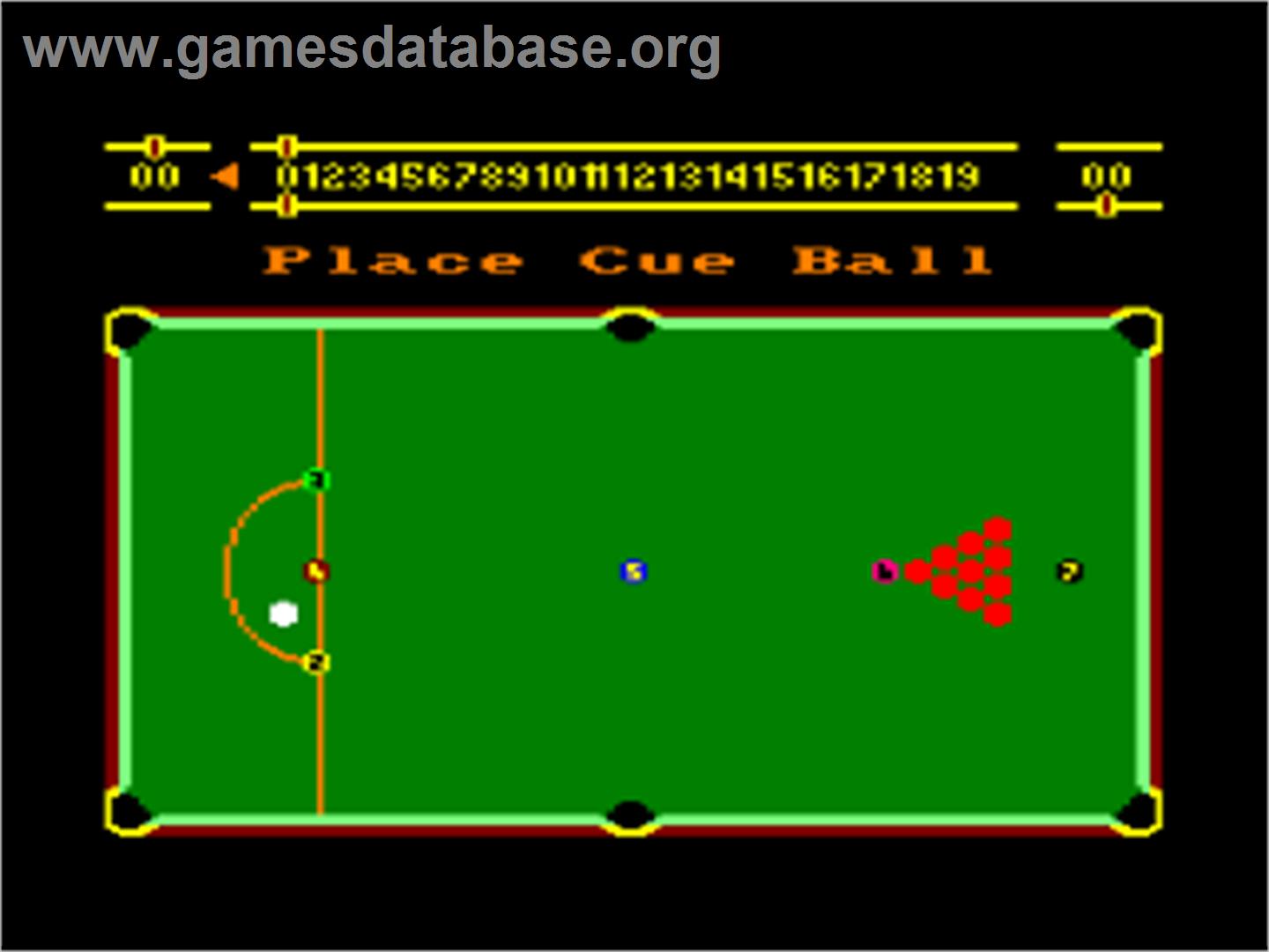Snooker - Amstrad CPC - Artwork - In Game
