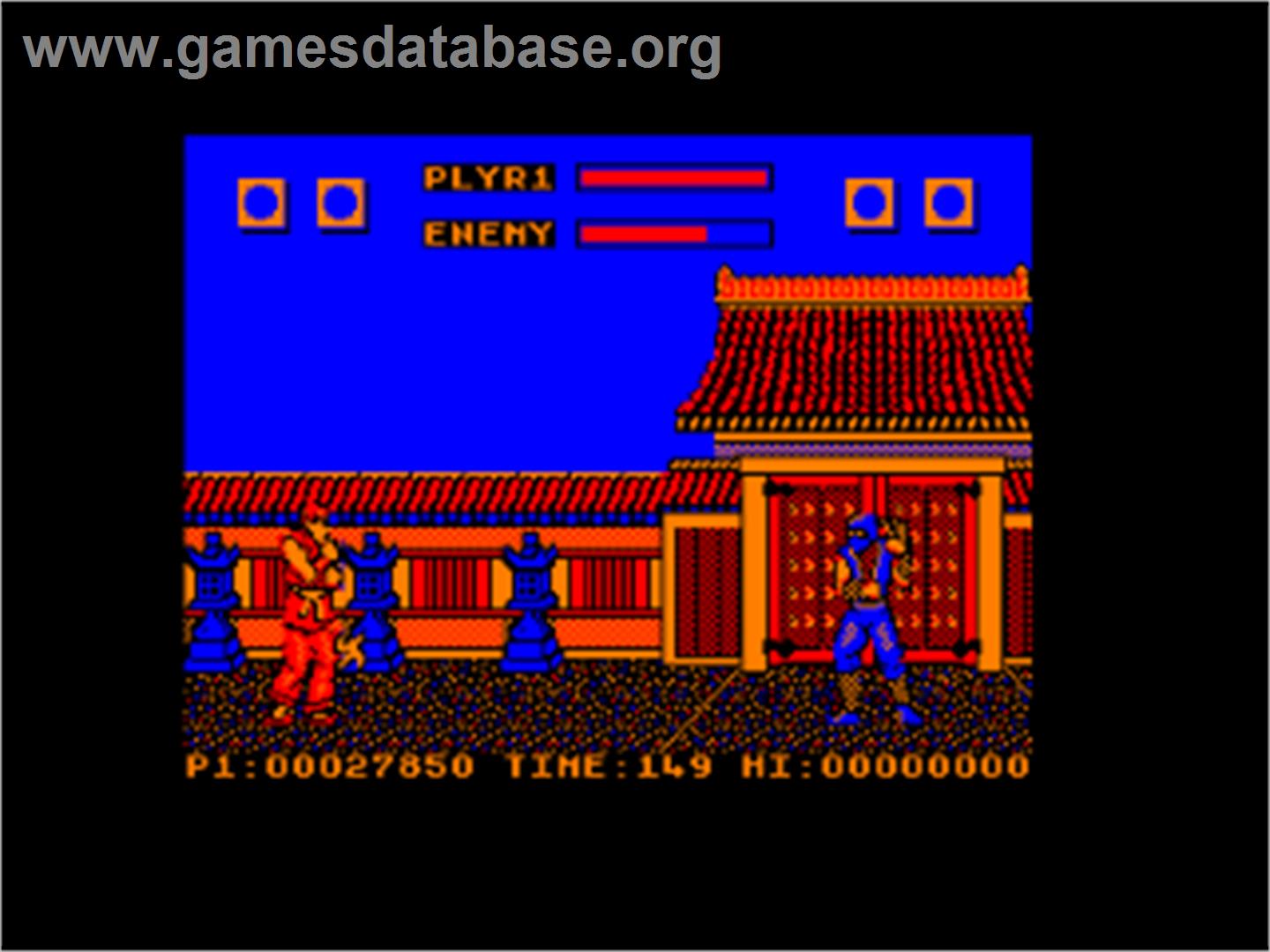 Street Fighter - Amstrad CPC - Artwork - In Game