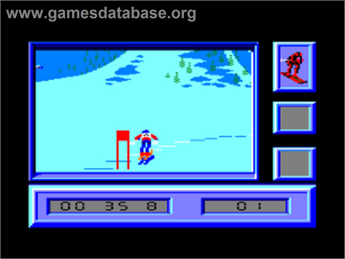 Super Ski - Amstrad CPC - Artwork - In Game