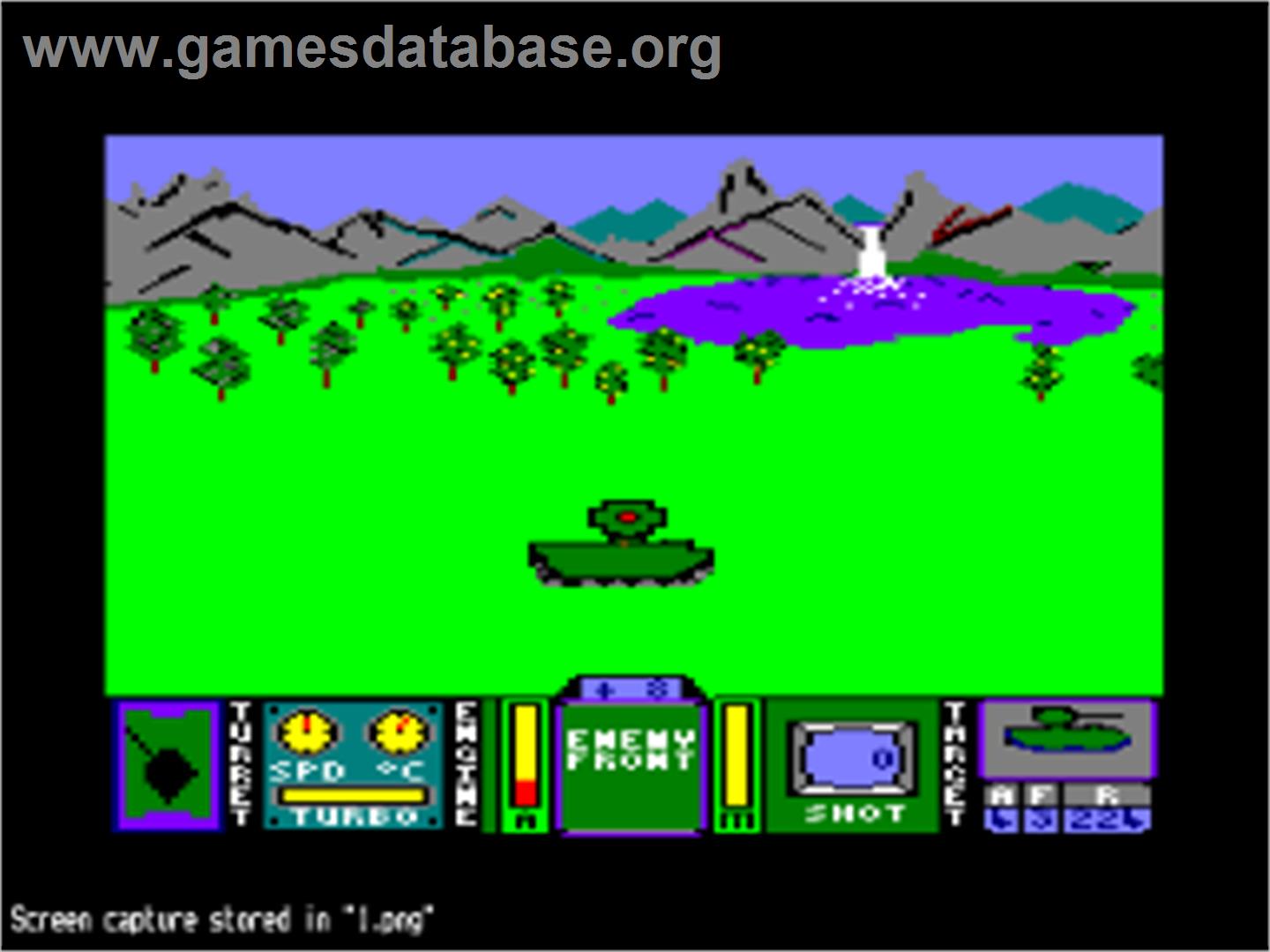 Tank Command - Amstrad CPC - Artwork - In Game