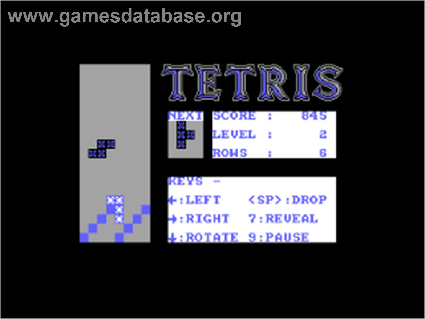 Tetris 2 - Amstrad CPC - Artwork - In Game