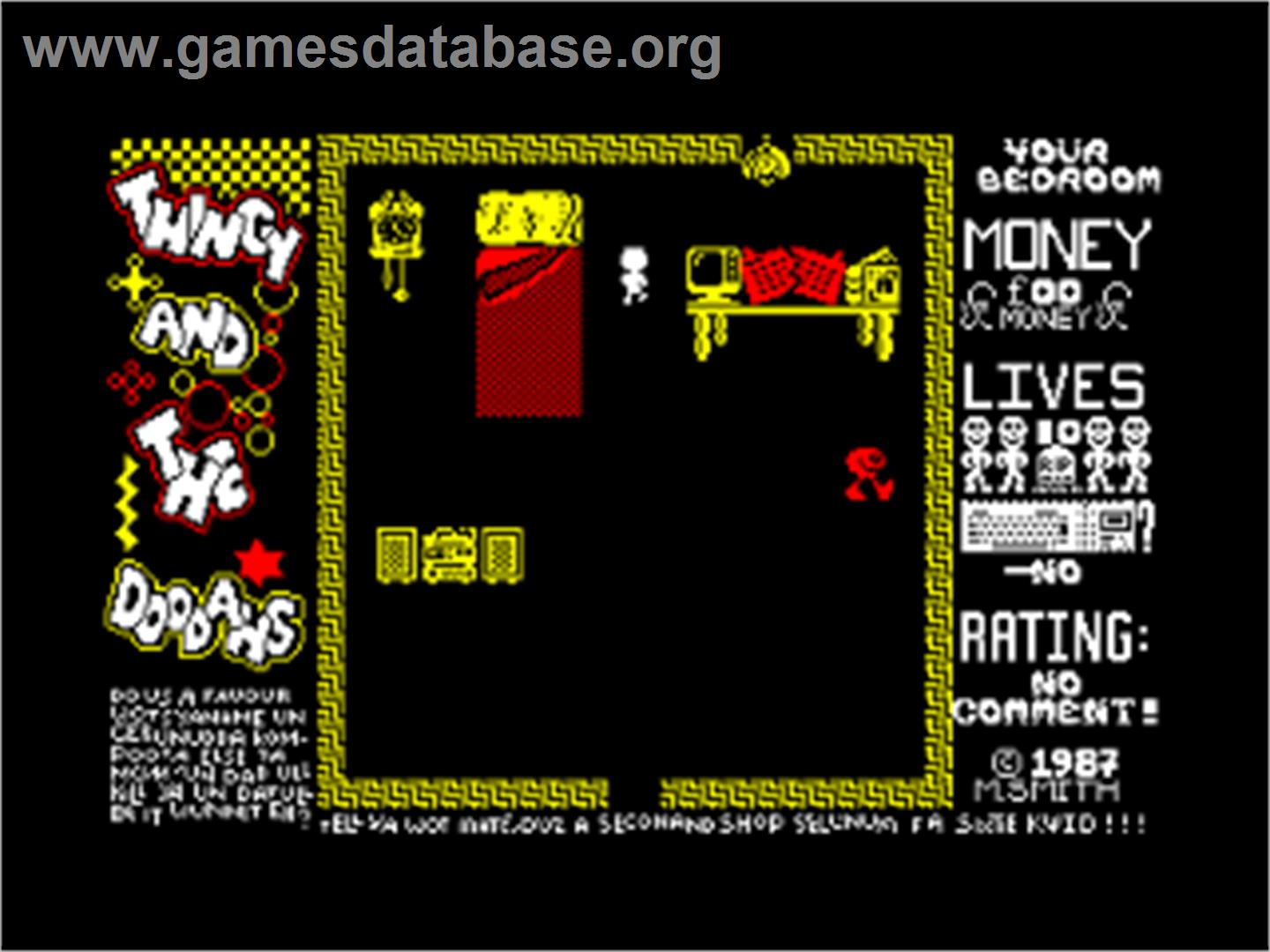 Thingy And The Doodahs - Amstrad CPC - Artwork - In Game