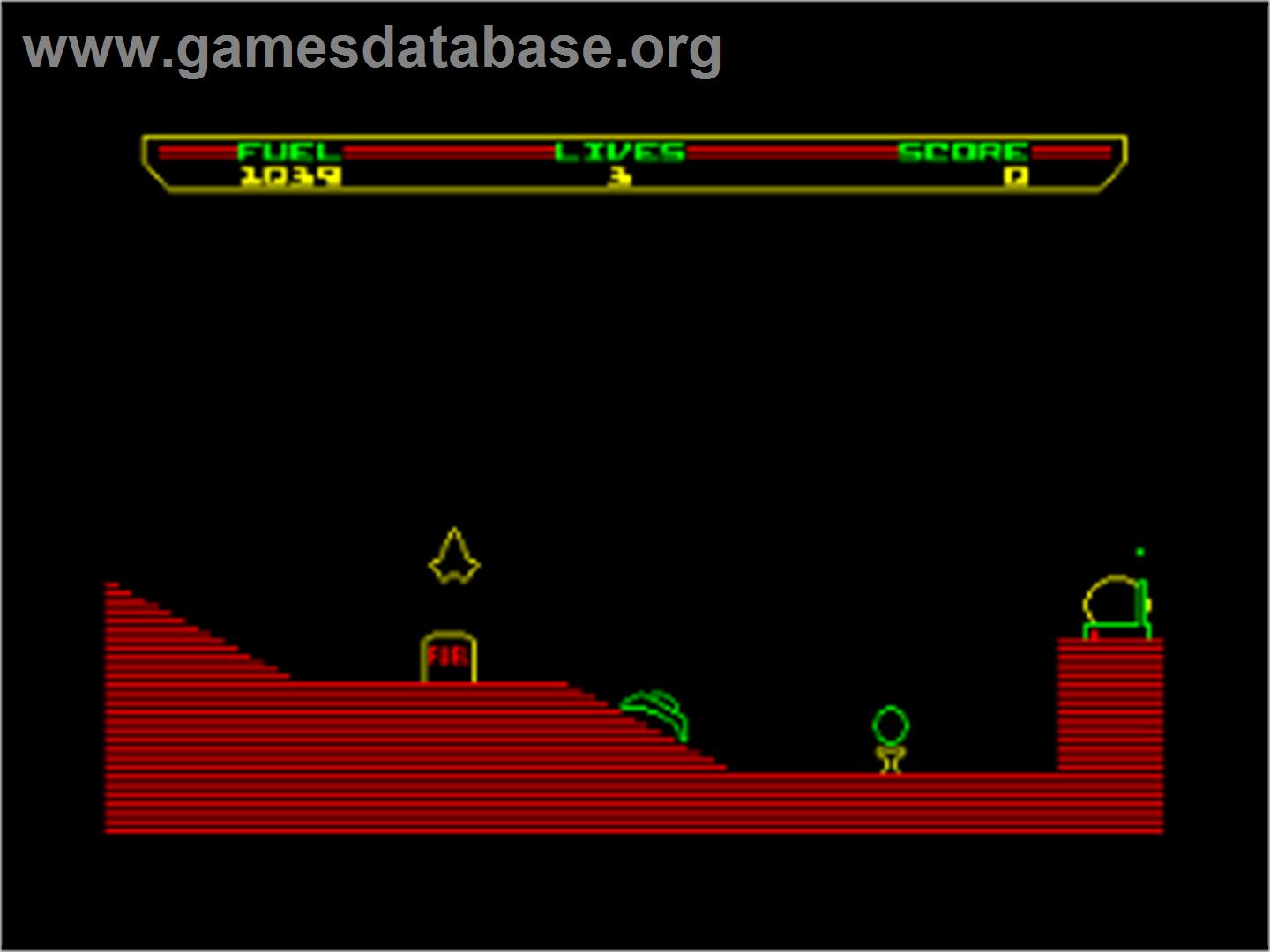 Thrust - Amstrad CPC - Artwork - In Game