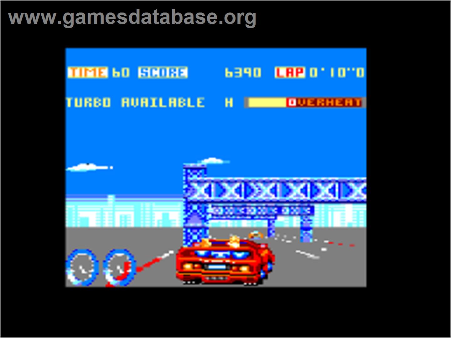 Turbo Out Run - Amstrad CPC - Artwork - In Game