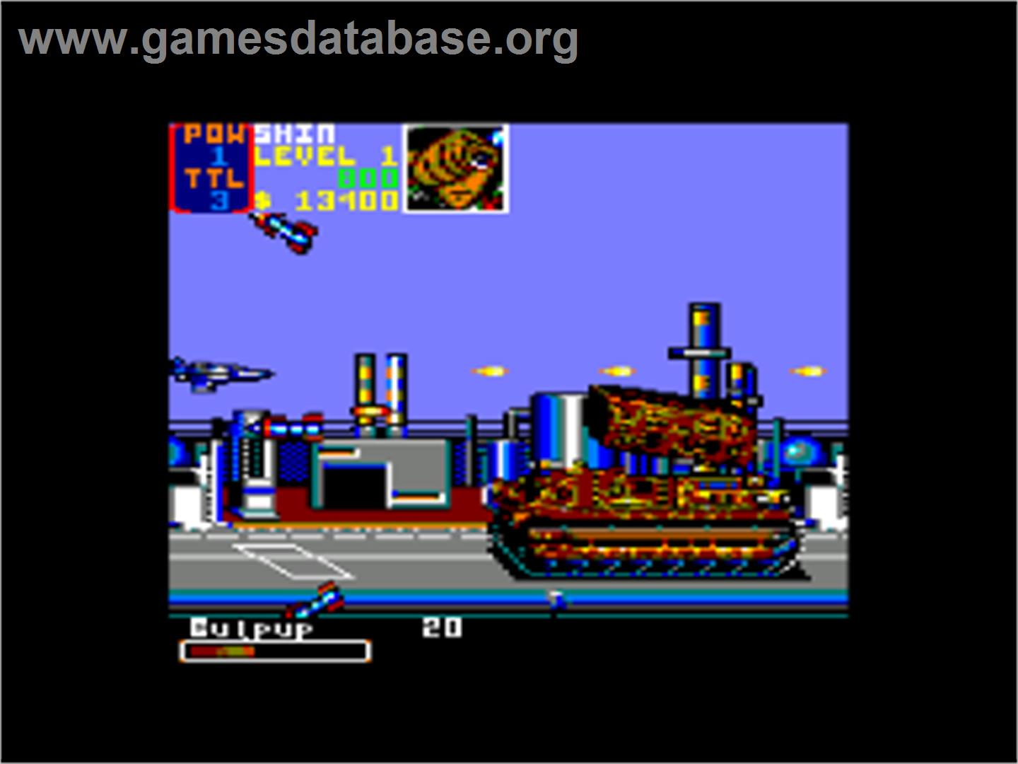 U.N. Squadron - Amstrad CPC - Artwork - In Game