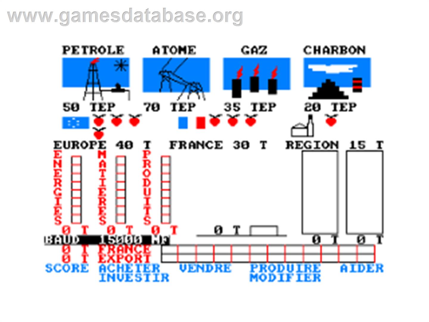 Une affaire en or - Amstrad CPC - Artwork - In Game