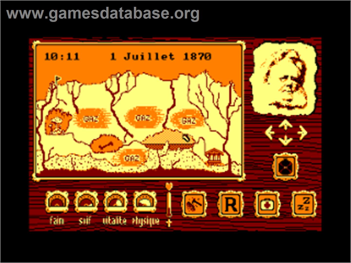 Viaje Al Centro De La Tierra - Amstrad CPC - Artwork - In Game