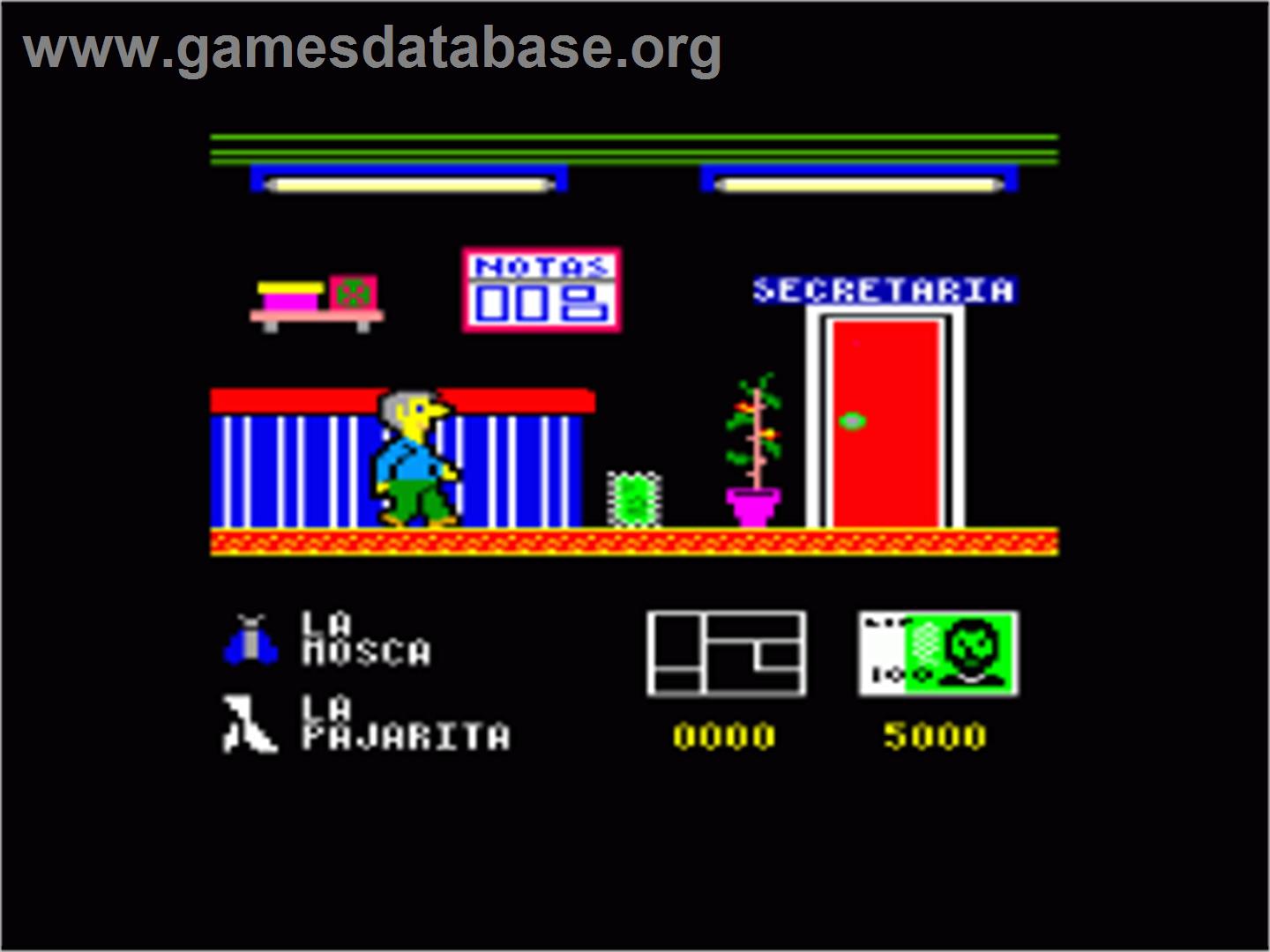 Viaje Fin De Curso - Amstrad CPC - Artwork - In Game