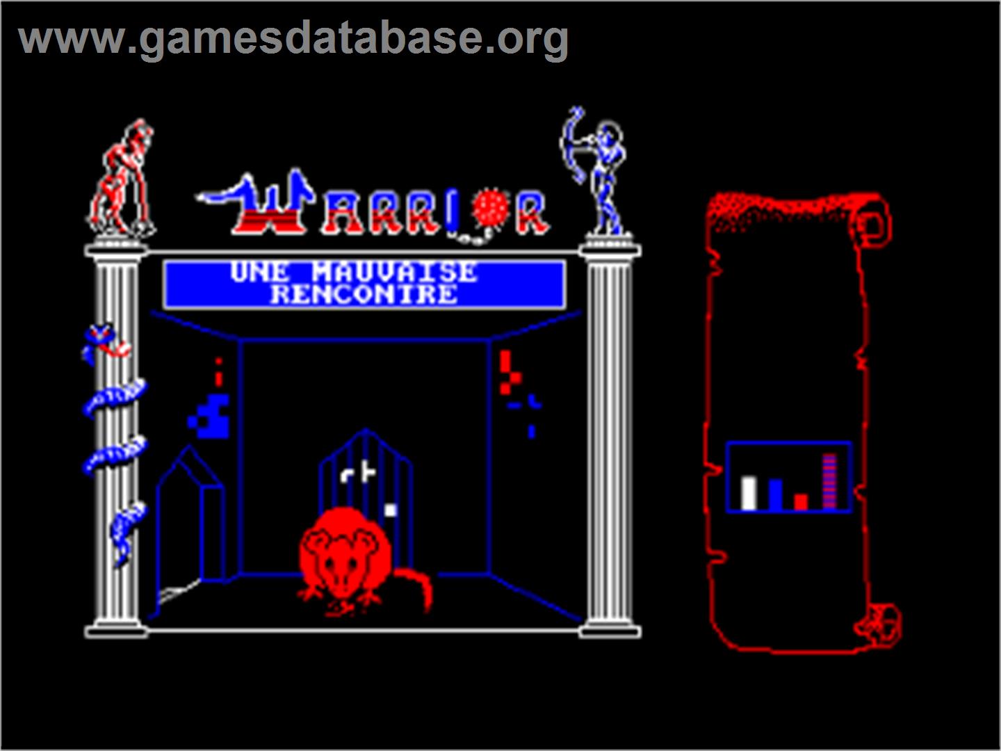 Warrior - Amstrad CPC - Artwork - In Game