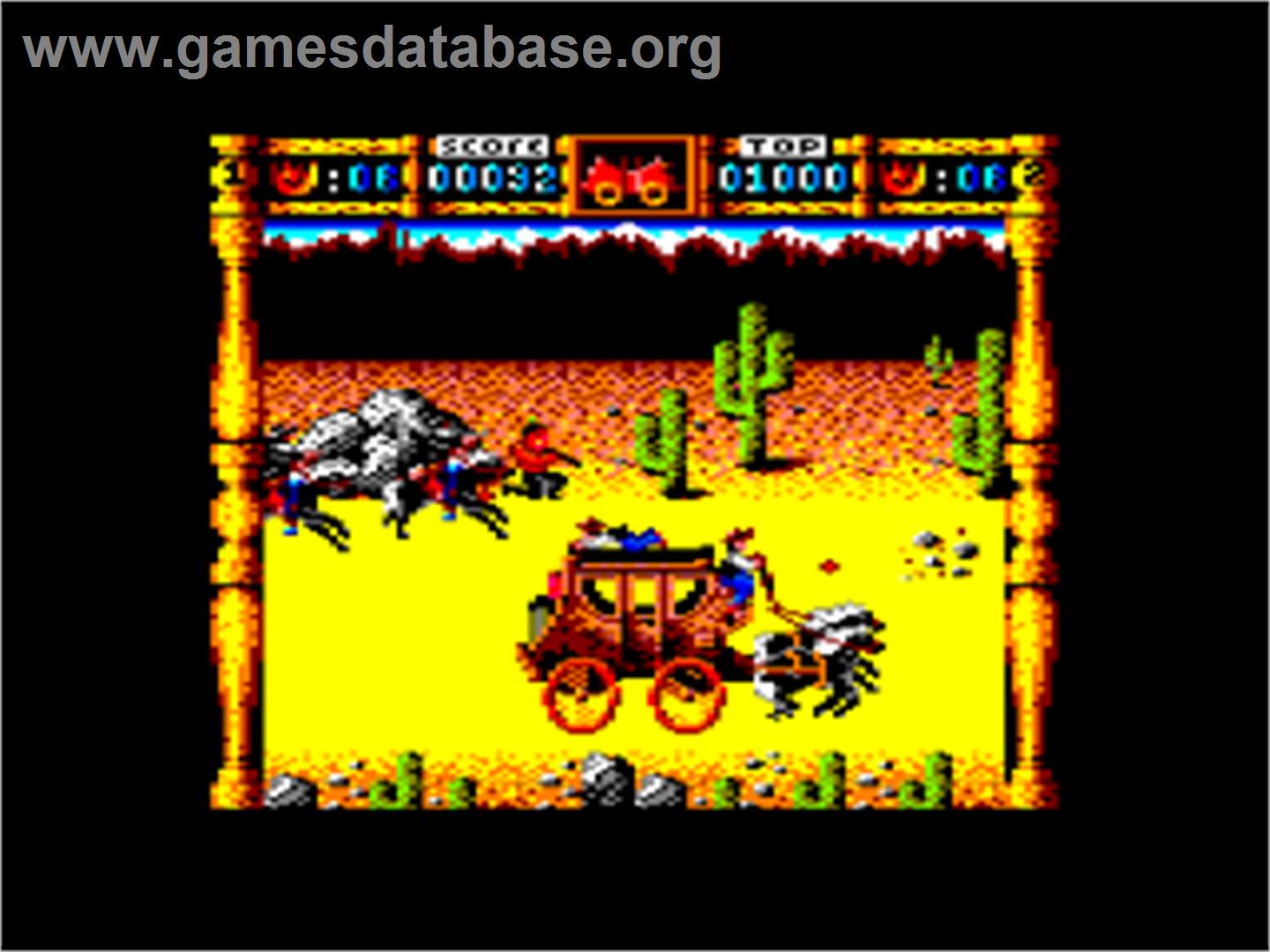 Wells & Fargo - Amstrad CPC - Artwork - In Game