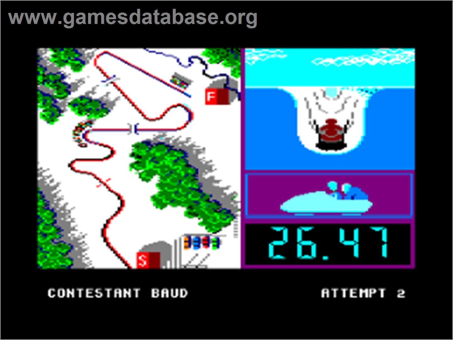 Winter Games - Amstrad CPC - Artwork - In Game